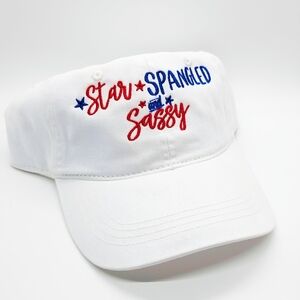 Star Spangled and Sassy Hat in White